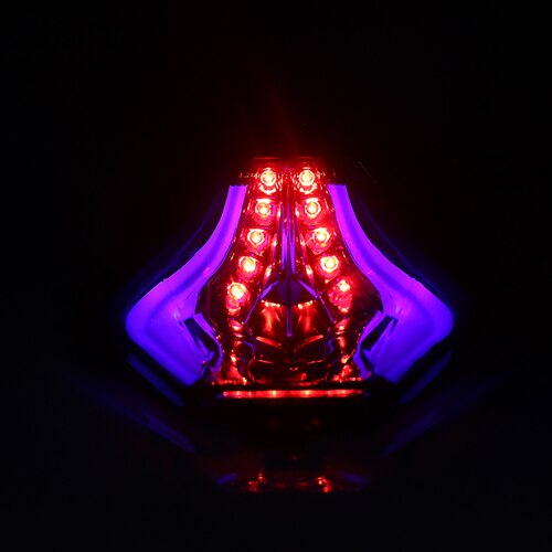 Clignotant arrière LED pour Yamaha R3 R25 MT07 MT-07 MT 07 25 03, feu de Stop clignotant, feu arrière: Blue light