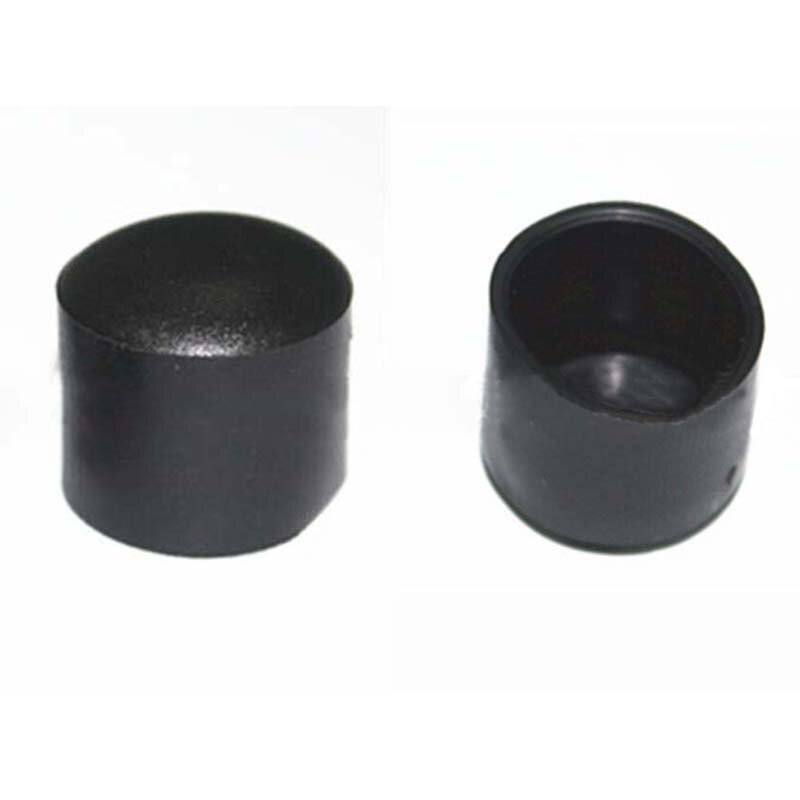 oben 4 teile/satz 19mm Stuhl Bein Kappen PVC Kunststoff Füße Schutz Pads Möbel Tisch Abdeckungen Runde Unterseite Schwarz