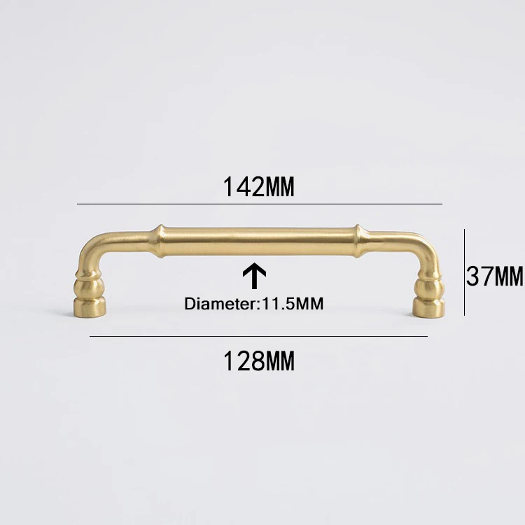 Maniglia dell'armadio in ottone massiccio ferramenta per mobili elegante maniglia per cucina comò armadio manopole per cassetti maniglia dorata: BIANCO