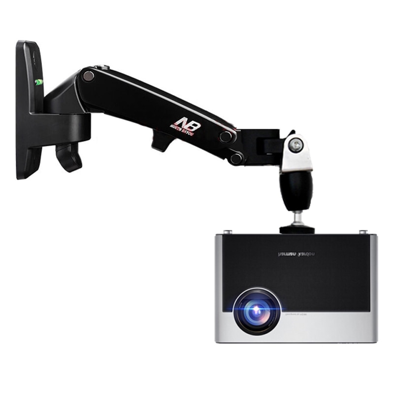 DL-F120PR 2-7 kg universele gasveer gas strut tilt projector plafond beugel rack Aluminium 360 Graden draaien