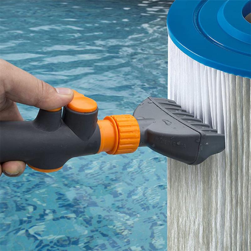 Swimming pool cleaning equipment paper element filter element cleaner cleaning brush hand-held filter element flushing tool