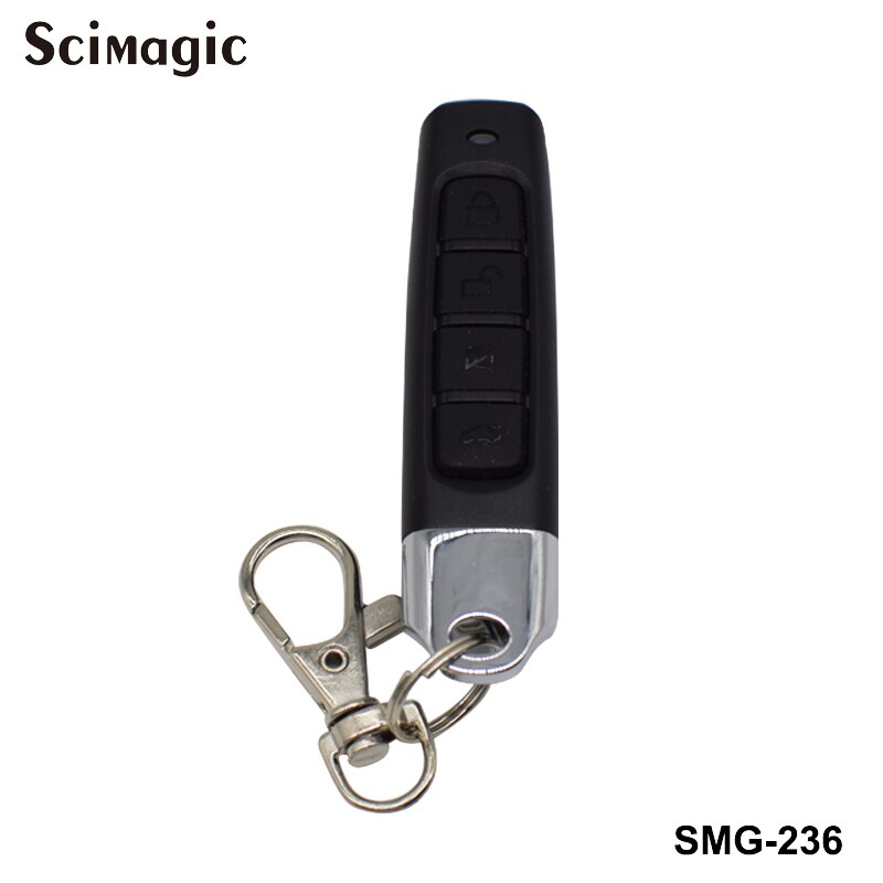 433Mhz Remote Control Code Grabber For Gate Wireless RF 4 Channel Electric Cloning For Gate Garage Door Car Keychain: black