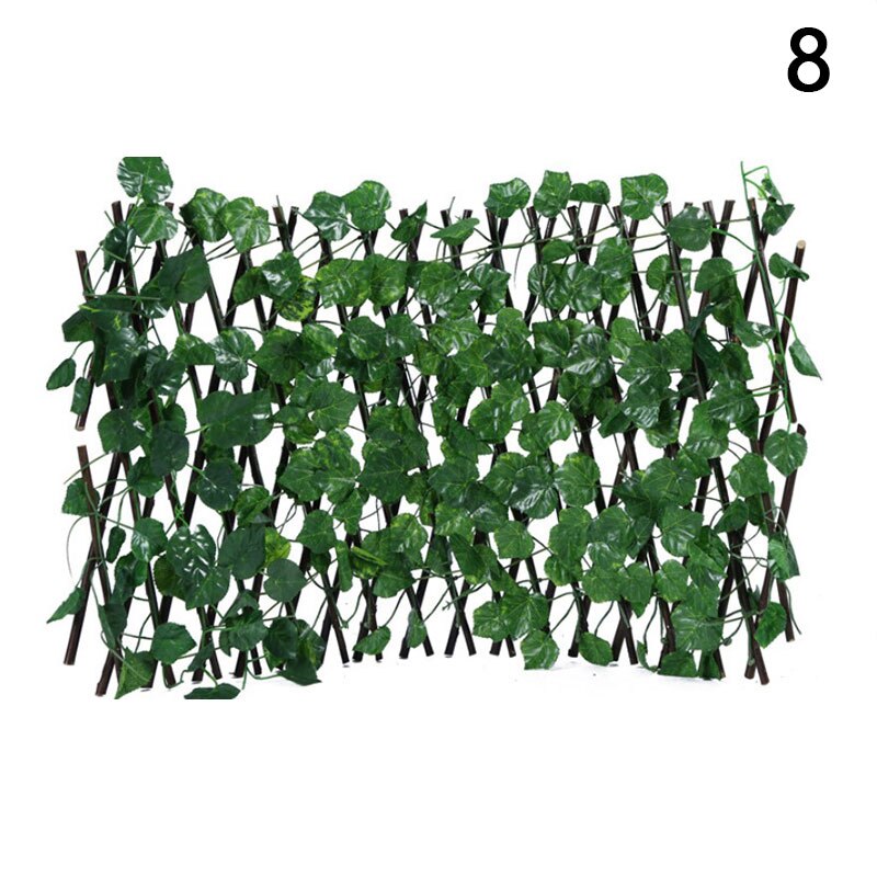 Artificial Faux Ivy Leaf Privacy Fence Screen Home Garden Panels Outdoor Hedge Garden Fence Decorative Fence Telescopic Fence: N8