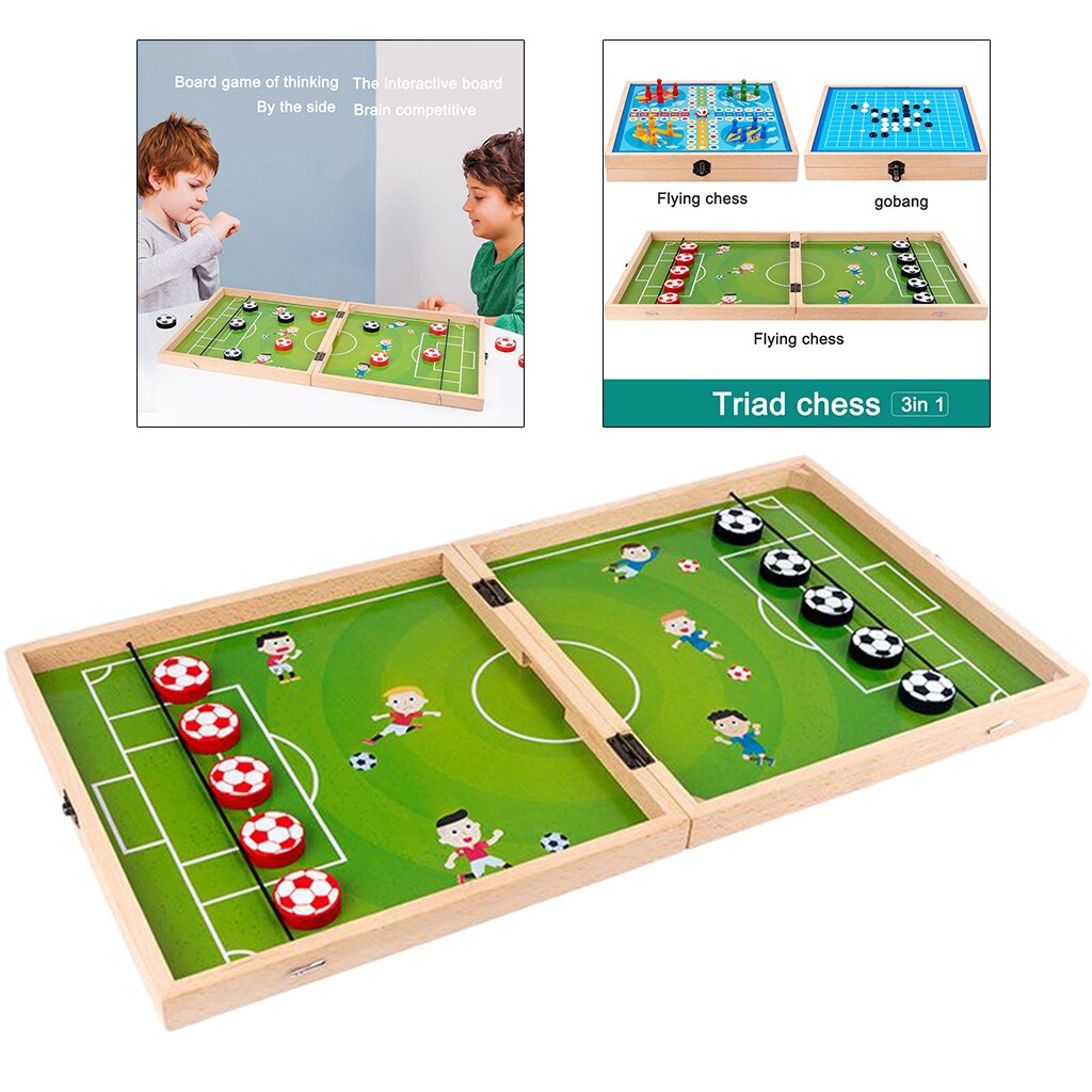 3 In 1 Tafel Bordspel Speelgoed Tafelvoetbal Winnaar Hockey Spel Speelgoed Set Inclusief