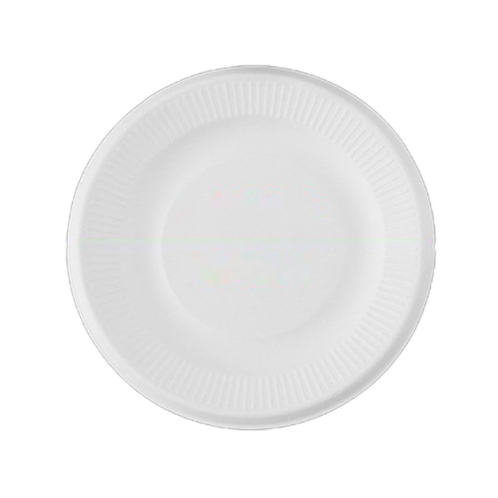 Disposable sugarcane pulp round Paper plate Children's handmade diy kindergarten art painting food grade sugarcane pulp