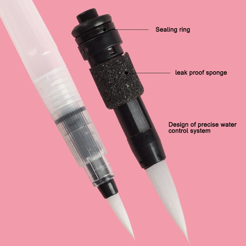 6 size Watercolor Brush Pen Fountain Pen Set Calligraphy Brush Pen Art Craft Supplies Office School Painting Writing Tools