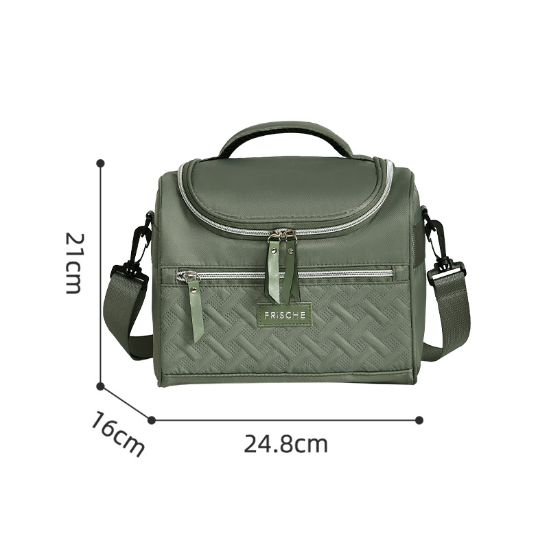 lunch insulated bag, refrigerated bag, refrigerator long-lasting refrigerated insulated bag, convenient folding outdoor: green