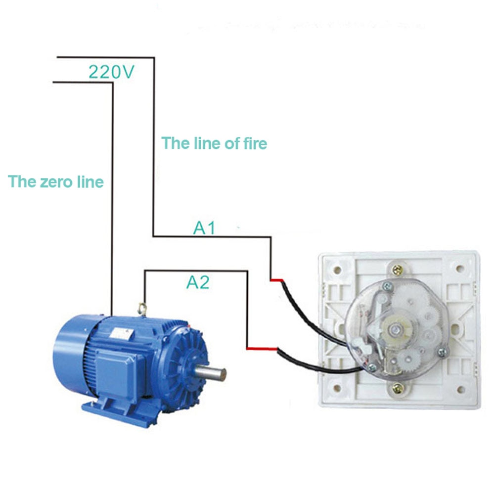 Mechanical Swtich AC 220V 30/60/120 Minutes Intelligent Timer Switch Controller Countdown High Power Timing Control Tools #734