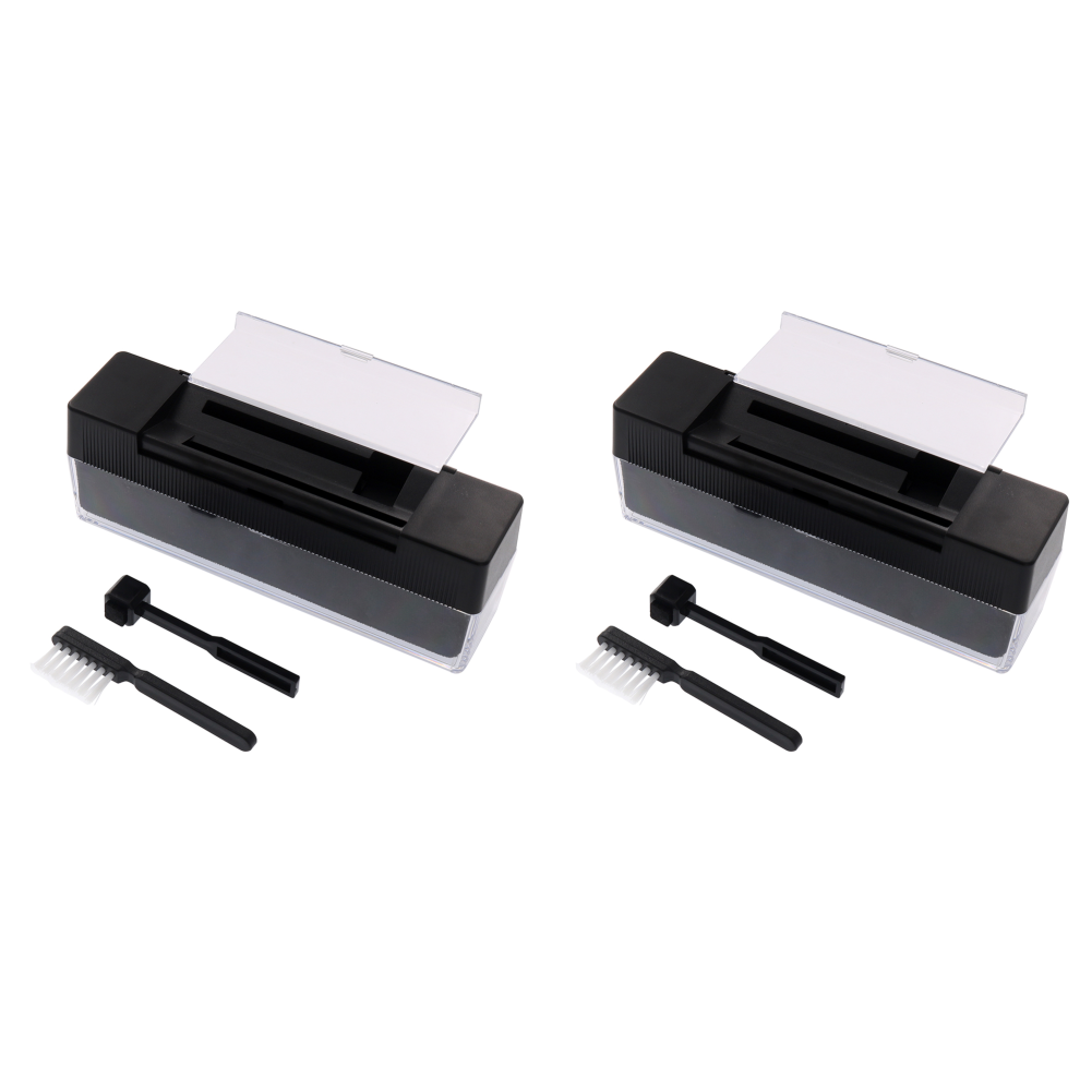 1-10Set Anti Static Vinyl Record Cleaner Dust Remover Brush for Phonograph Turntables Vinyl Records Player Cleaning Tools Kit: WHITE