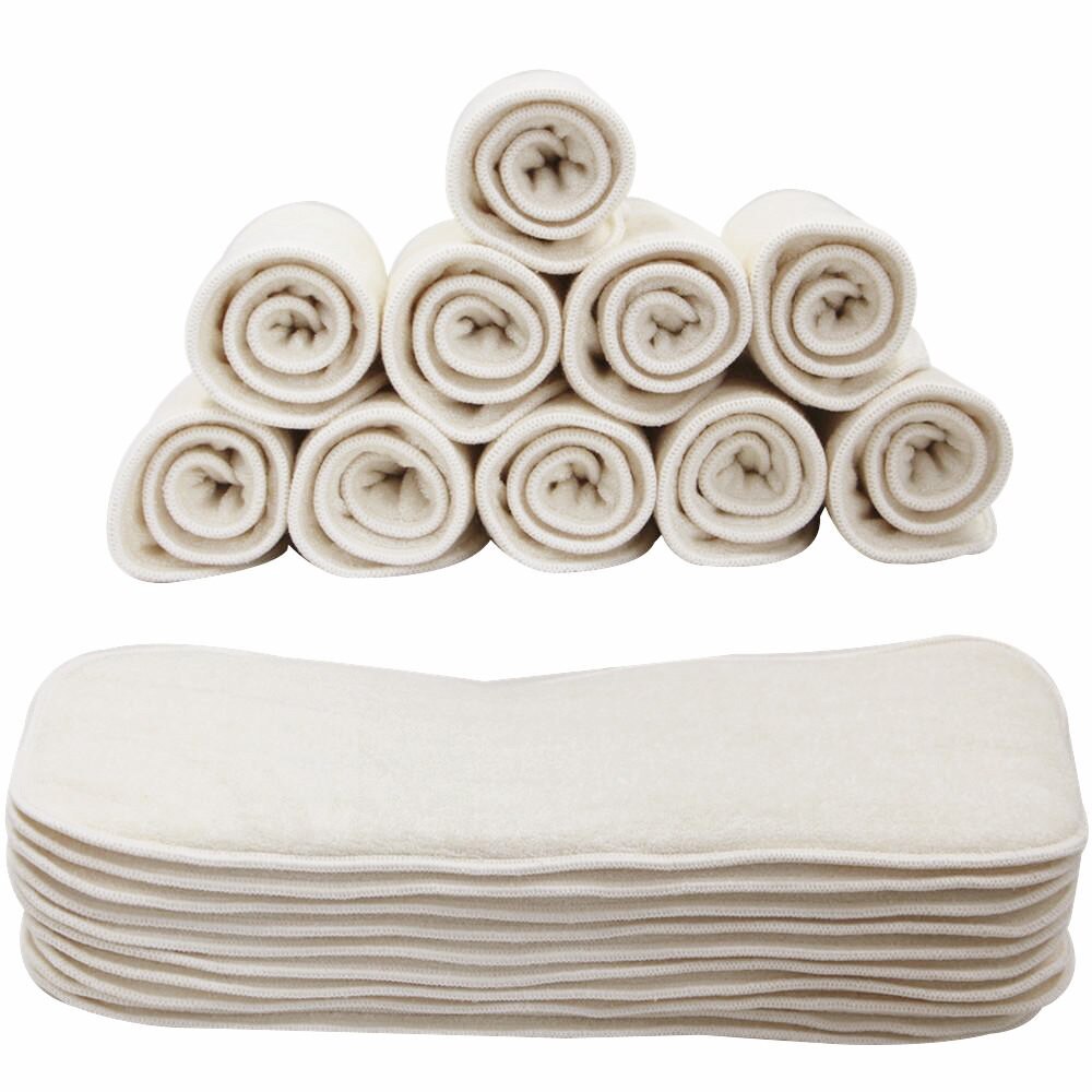 Baby diapers washable diapers insert 4 layers of 1Pc reusable soft and comfortable