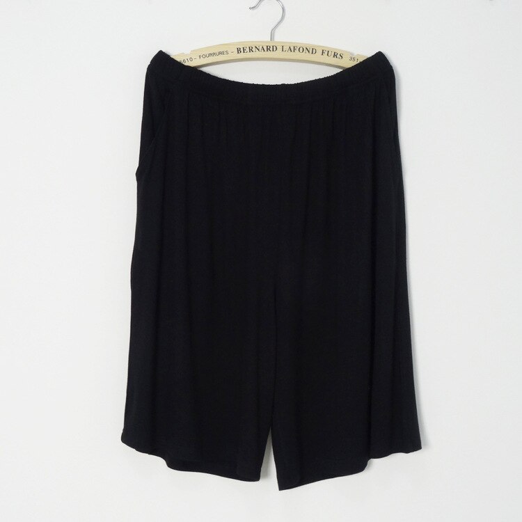 Sommar mysig modal sömnunderdel manlig ren färg casual sömn strandbyxor herr britches shorts skira herrbyxor plus size