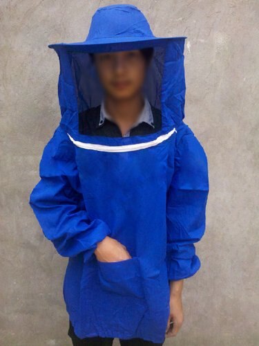 Professionele Bijenteelt Jacket Veil Beschermende Apparatuur --- Blauw