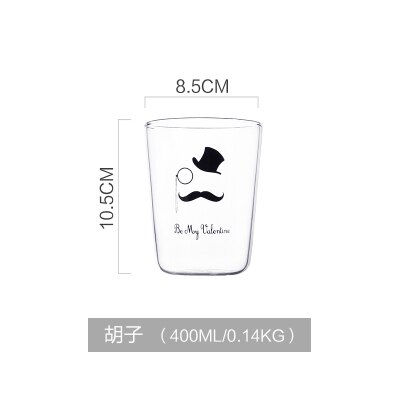 Par kopp print sommar coolt glas frukost kopp mjölk glas juice & kall dryck kopp: B