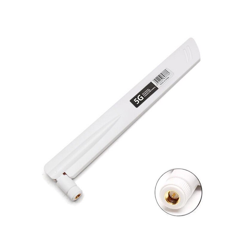 Antenna 5G LTE 18DBI Omnidirezionale Con Connettori SMA/TS9 – Amplifica Segnale 600-6000 MHz Per Router E Smart Home