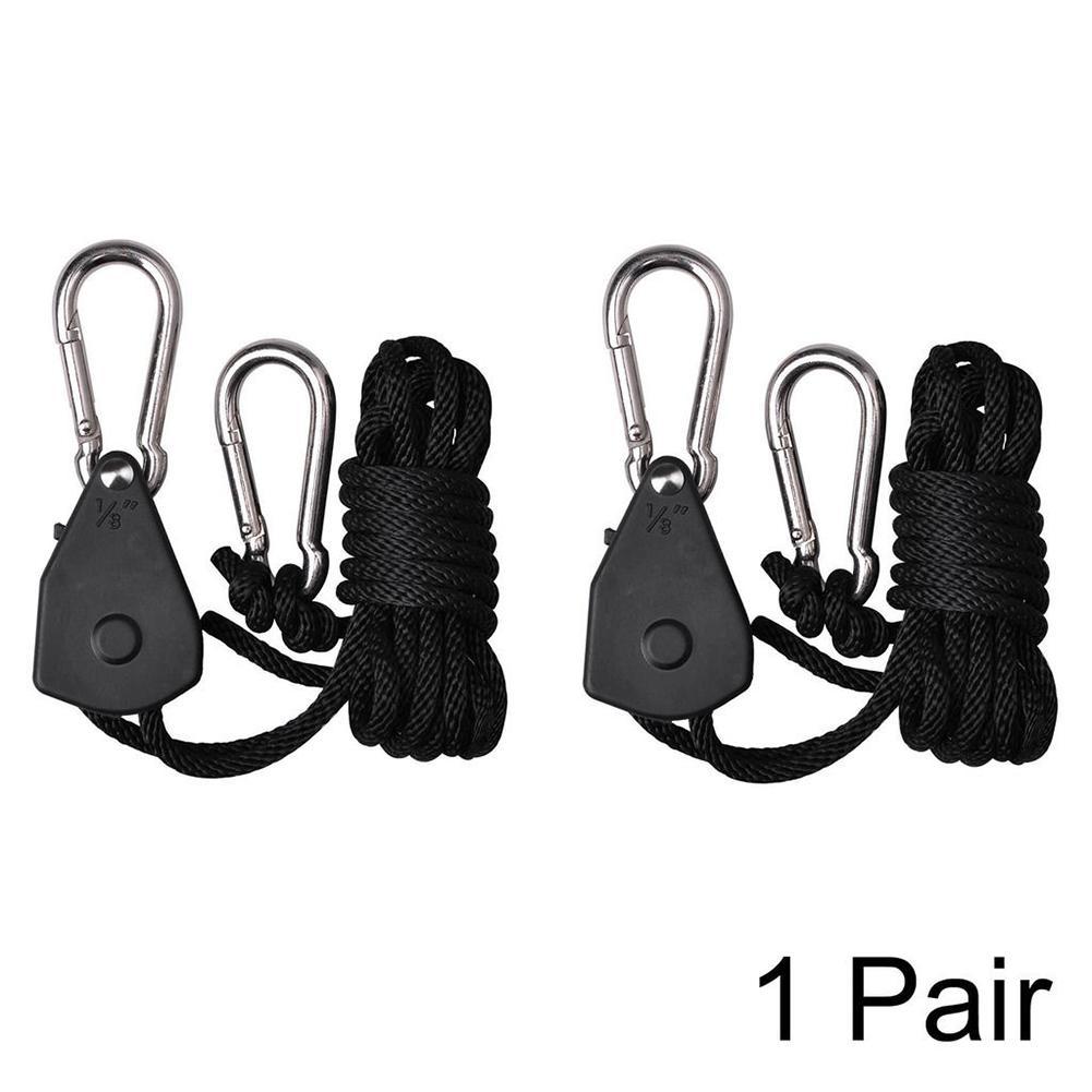 1 Paar Led Grow Light Hanger Zware Touw Ratel Reflector Hanger Voor Grow Light