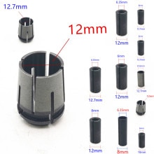 Router Adapter Chuck Collet Cone Nut 6mm 8mm 10mm 12mm 12.7mm 1/2&#39;&#39; 1/4&#39;&#39; 3/8&#39;&#39; Power Tool Accessories
