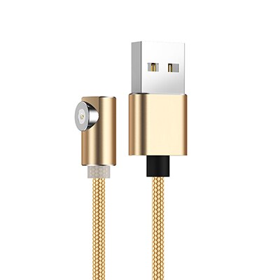 1m 2m cabo magnético micro usb tipo c carregador para telefones android carregamento rápido ímã cabo de fio de carga para iphone11 pro xs max: Only 1M Cable Gold