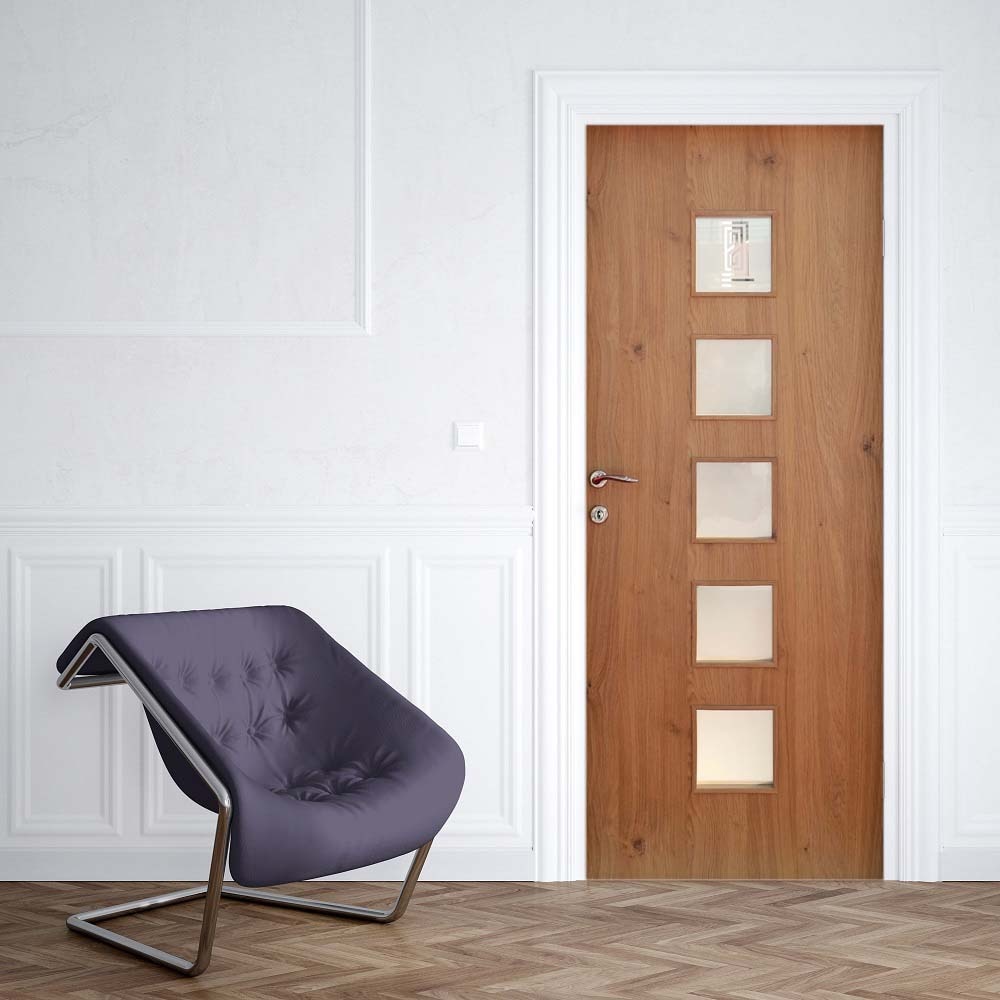 3D Door Stickers Canvas Simple Style Print Art Picture For Kids Room Home Decor Decal Poster Waterproof Wallpaper Paste