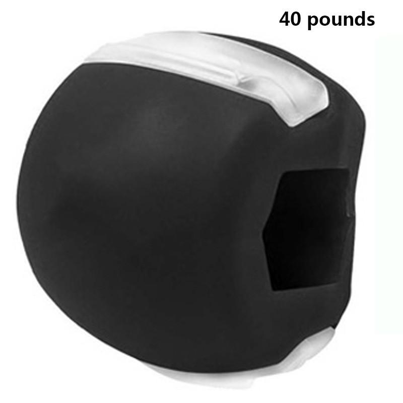 Fitness Face Masseter Men Women Muscle Jawline Exerciser Face Lifting Jaw Trainer Ball Face Toning Muscle Training Fitness Ball: Black       40pounds