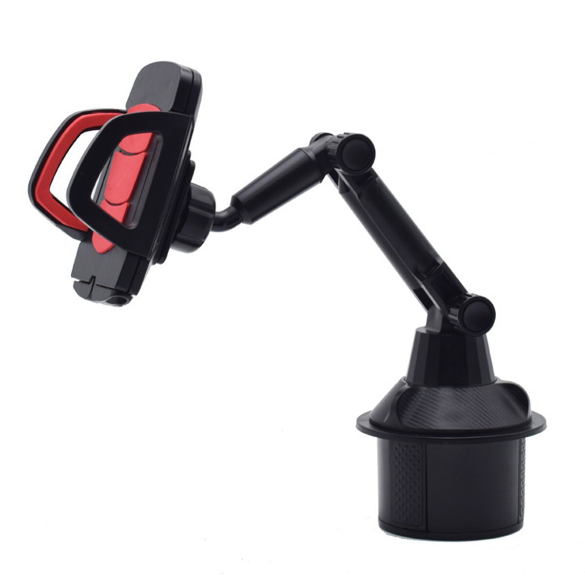 Car Phone Holder Long Arm For IPhone Cell Phone GPS 360 Degree Car Cup Holder Stand Cradle Mount Holder Support Bracket: Red