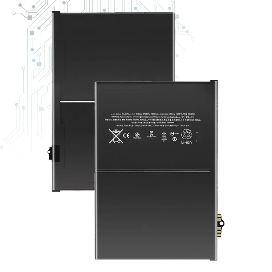 Batterie pour Apple ipad 10 9 8 7 6 5 4 3 2 1 Air 1 2 3 4 4ème 5 5ème A2588 A2324 A1315 A1484 A2152 A2197 A1547 A1403
