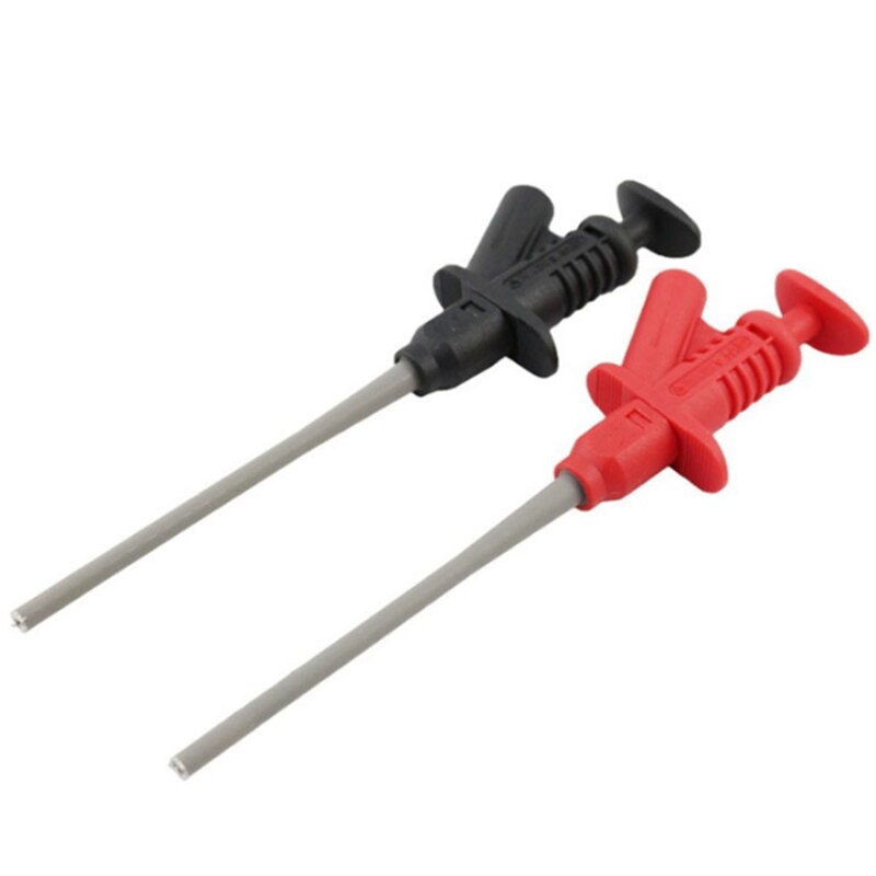 2Pcs Professionele Isolatie Snelle Test Haak Klem Hoge Druk Flexibele Test Probe Volledige Isolatie Snelle Test Clip 4mm J