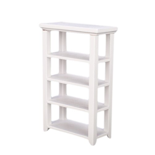 Regal weiss 1:12 poppenhuis miniatuur meubels houten studeerkamer: Default Title