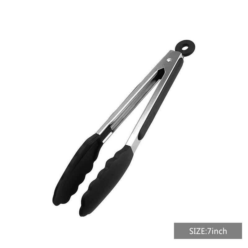 1Pc Siliconen Voedseltangen Non Stick Clips Server Brood Cake Vlees Pasta Salade Presenteren Tong Koken Bakken Tools Keuken gebruiksvoorwerpen