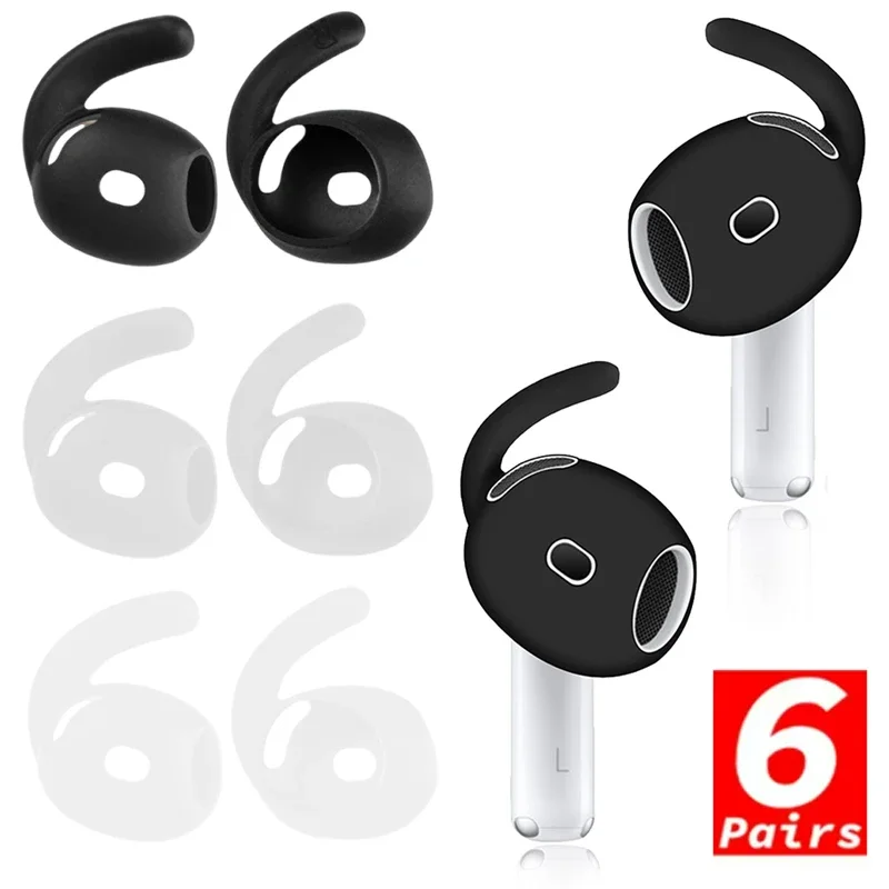 Soft Silicone in-Ear Eartips for Apple Airpods 4 Protector Earphone Case Earpad with Anti-slip Earhook for AirPods 4 Accessories