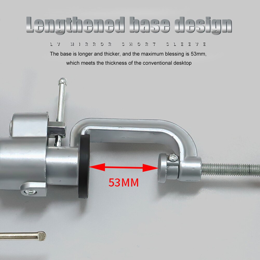 360° Aluminum Alloy Rotating Table Vise Table Grinder Holder Swivel Bench Vise Clamp Electric Drill Stand Metal Working Tool