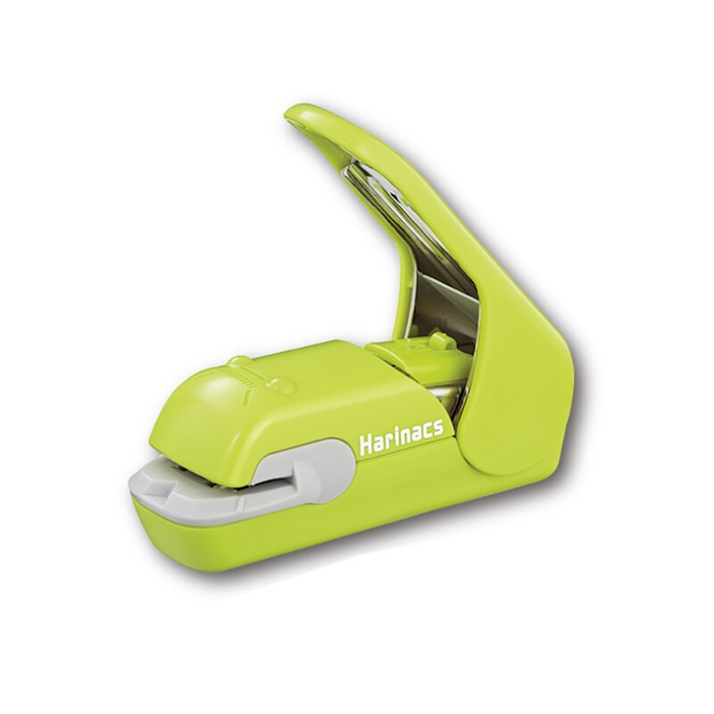 Japan KOKUYO Mini Staple-Free Stapler SLN-MPH105 Mini Stapler 5 Sheets Safe Office Stapler 1PCS: Green
