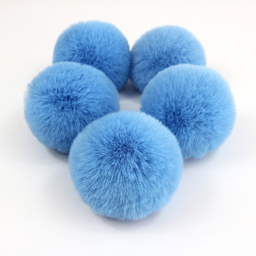 10 CM 1 PCS 20 Kleuren Pluizige Konijnenbont Bal Pompom Kunstmatige Konijnenbont Voor Vrouwen Auto Zak Kledingstuk Sleutel ketting Bont Bal: 4