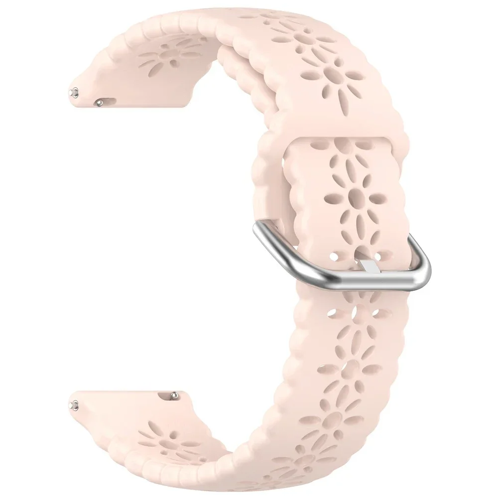 Silikonrem til fossil gen 6 44mm gen 6 gen 5 5e/ gen 5 lte 45mm rem, erstatning til armbånd 20mm 22mm pustende tilbehør: Grønnblå / 22mm