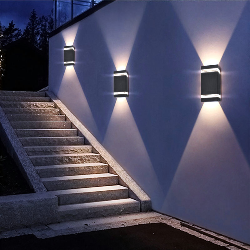 Outdoor IP65 Up Down Led Wall Lampen Waterdicht 5W/10W GU10 Acryl Blaker Tuin Veranda Trap Gangpad wandlampen Armatuur AC85-265V