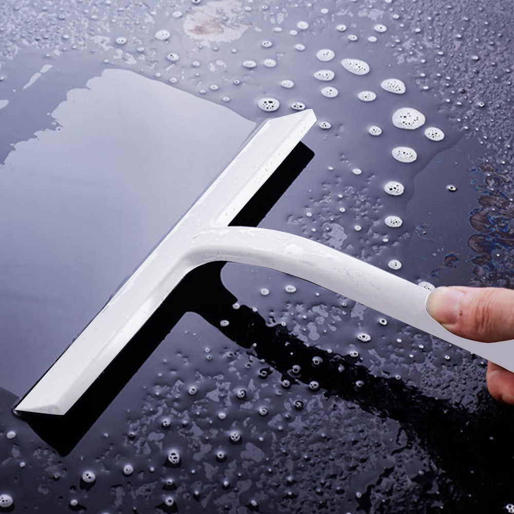 Silicone Glass Wiper Cleaner Window Glass Washing Wiper Tools Universal Silicone Rubber Windshield Wiper with Hook