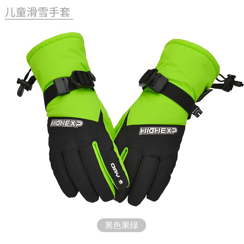 Ski Handschoenen Voor Kinderen Snowboard Handschoenen Meisjes Ski Wanten Thermische Winter Handschoenen Skiën Sneeuw Wanten Waterdichte Snowboarden: 1807-14