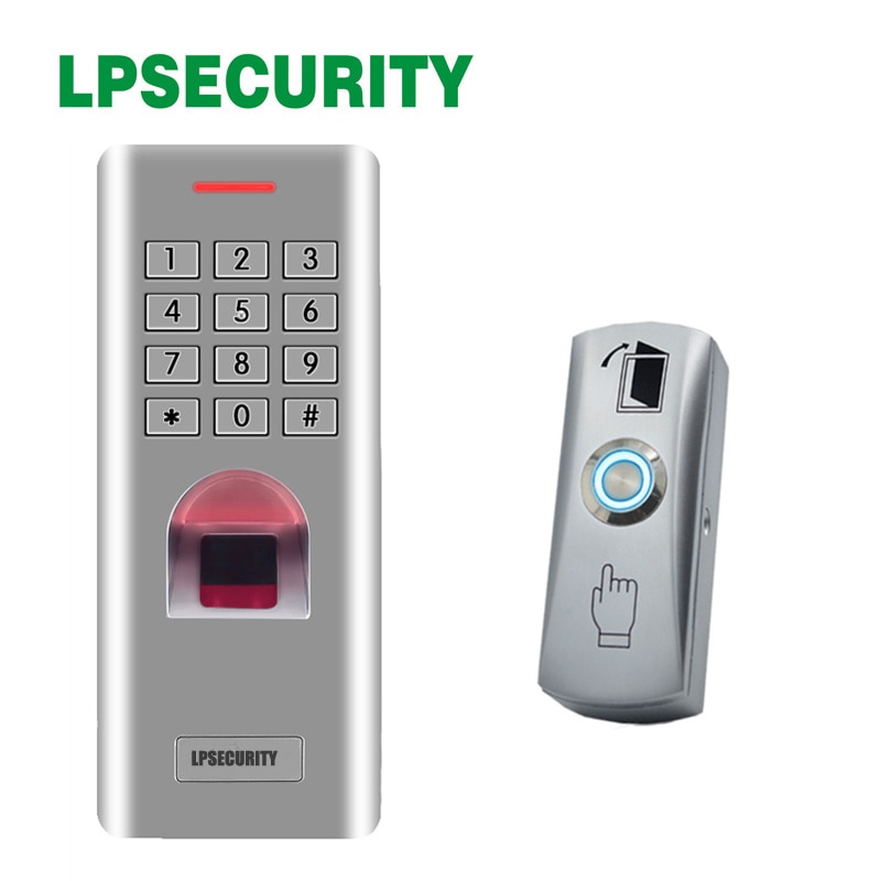 Bank office use Outdoor fingerprint access keypad reader 12V Access control exit button door open exit switch door release