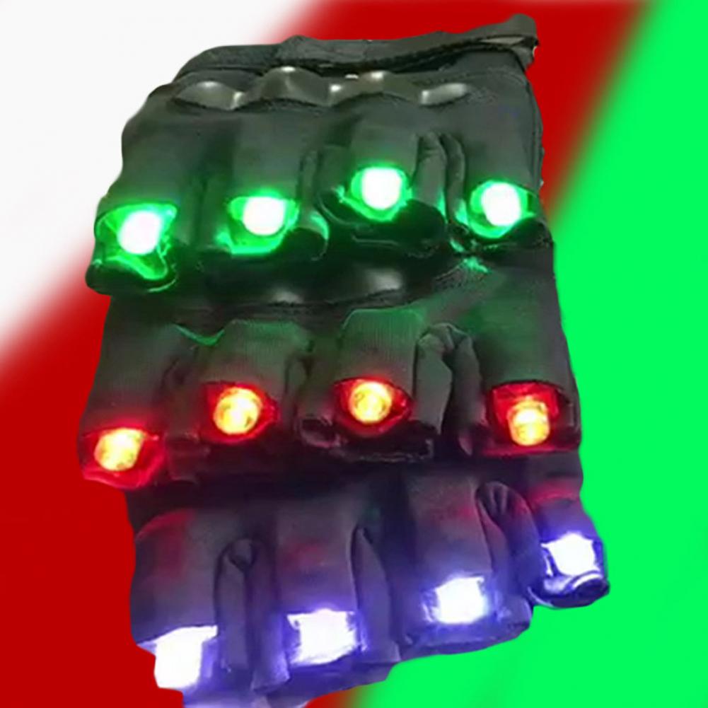 1 par luvas de lanterna led pesca caminhadas acampamento reparação luvas trabalho com 8 leds homens pai ele marido presente natal