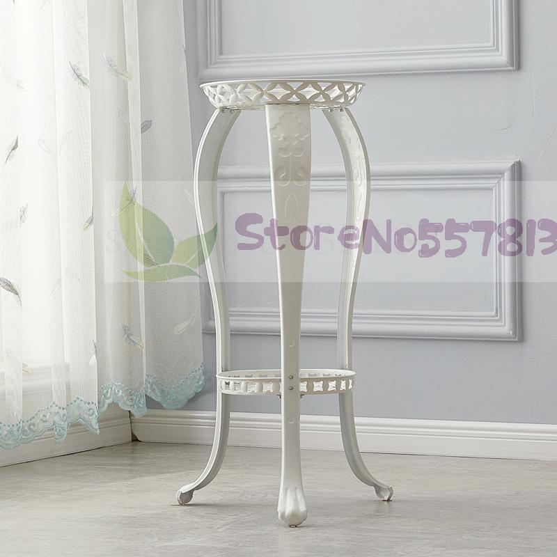 Flower rack rack home office living room balcony green dill wrought iron flower stand floor European bonsai flower stand: Height 80cm 1