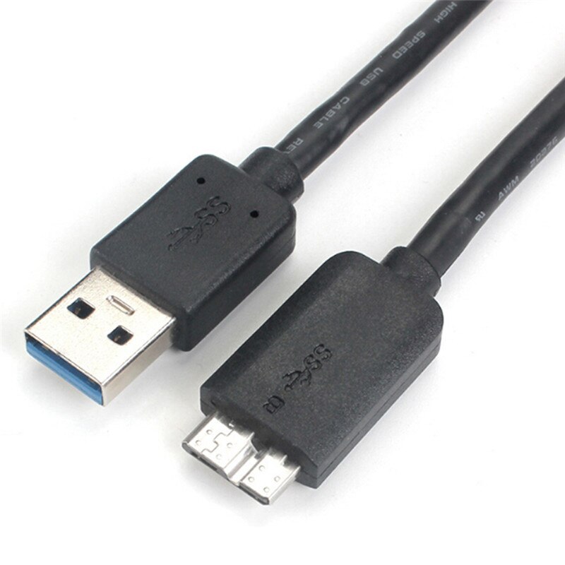 Micro USB3.0 Data Sync Charging Cable 45CM USB 3.0 MicroUSB Cable for HD PC USB Mobile Hard Disk Connection Line