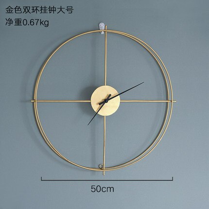 American Style Living Room Decoration Wall Clock Simple Modern Rose Gold Home Decor Wall Watch Art Adornment: White