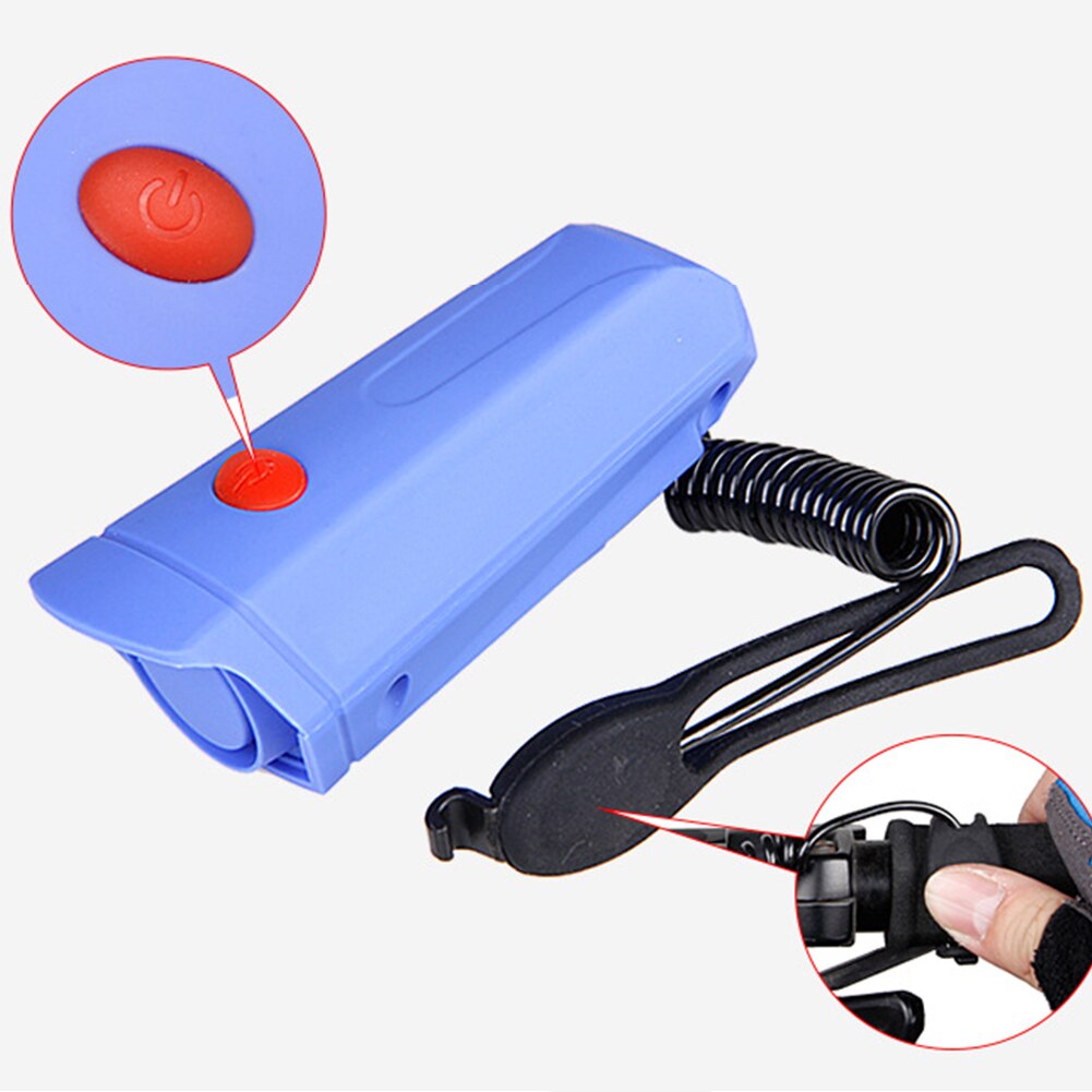 Fiets fietsstuur elektrische bel led licht fietsen regendicht luide claxon ring fietstoeter sirene alarmbel ridi accessoires