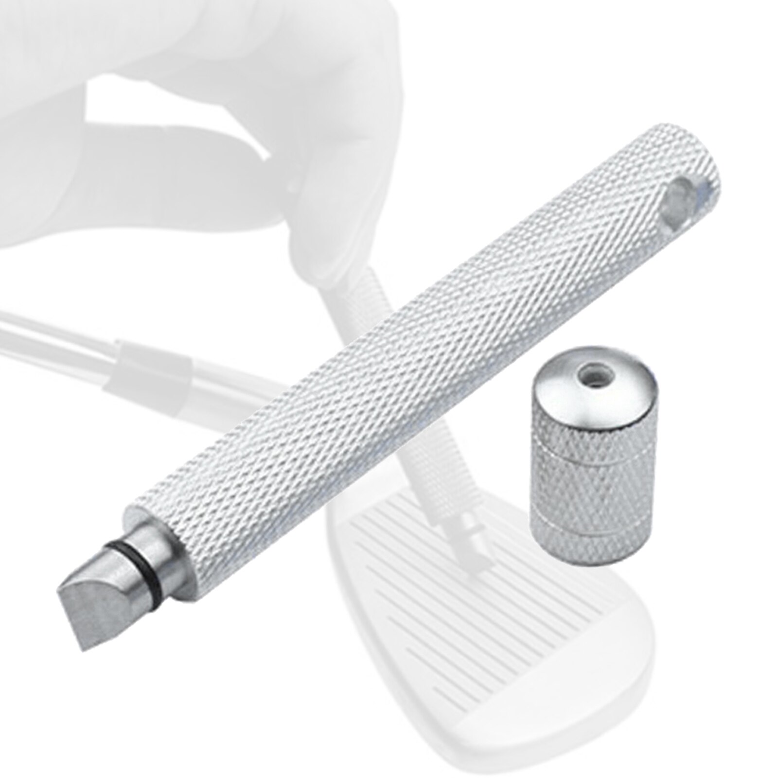 Golf Groove Sharpener Cleaner Fixed Tool, Club Iron Wedge Grooving Sharpening &amp; Cleaning Kit, V &amp; U Square