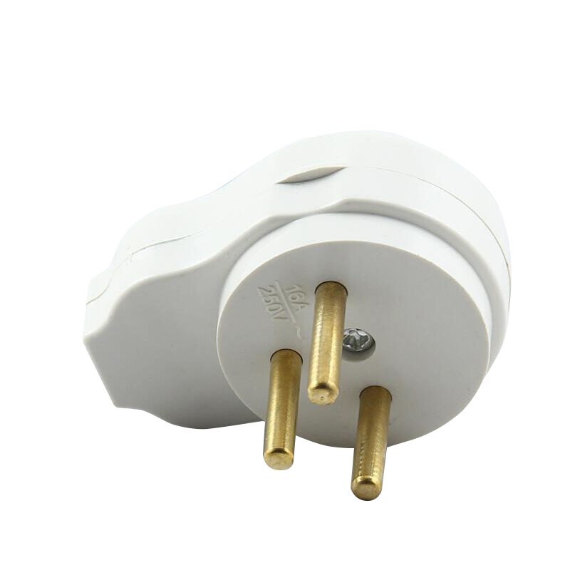 3Pin Israel Plug Socket Male Female Electrical Connector Plug 16A 250V Power Cord Connector Detachable Power Plug