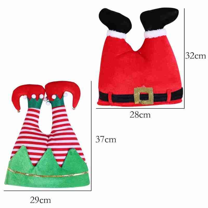 Kerst Clown Hoed Voor Thuis Bar Nieuwjaar Thema Party Gestreepte Cap Flanel Warme Lange Comfortabele Katoen Kerst Elf S8P1