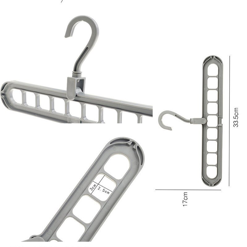 Cintres de Support multi-ports, 2 pièces, pour vêtements, Support de séchage en plastique multifonction, cintres de rangement