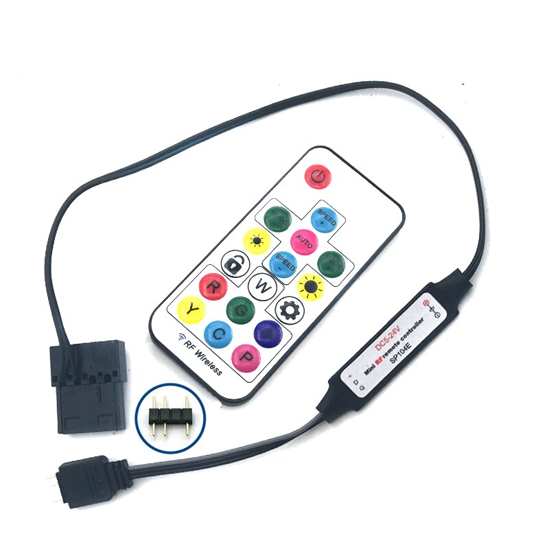 RGB Controller RF Für Fall LED Beleuchtung 3Pin 5V oder 4Pin 12V RGB AURA SYNC Molex 4pin Power versorgung: 3Pin 5V RGB