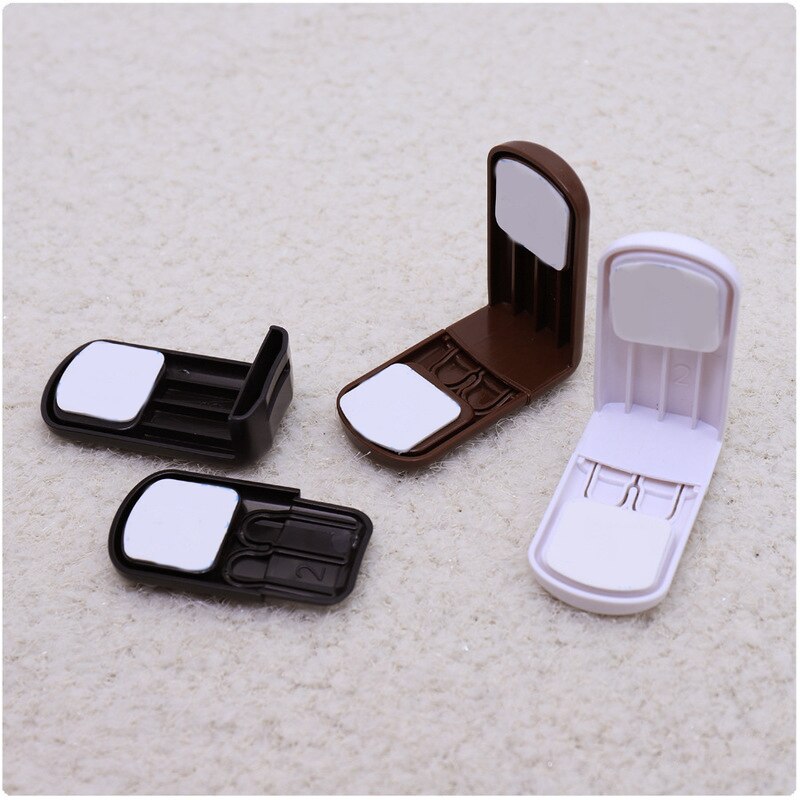 Child Safety Cabinet Lock Latch For Kitchen Storage Doors Drawers Cupboard Double Snap Right Angle Lock 1PC