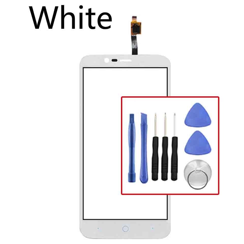 Para ZTE Blade A310 pantalla táctil Sensor Panel digitalizador de repuesto: White-With tool