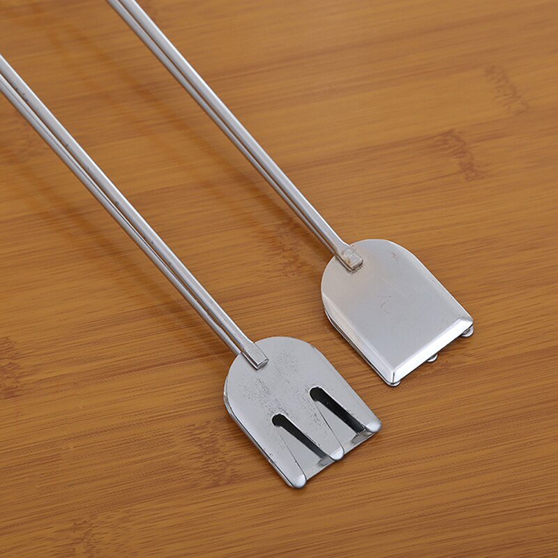 Outils de Barbecue pratiques acier inoxydable ciseaux Type pince à nourriture grillée accessoires pour Barbecue pinces portables Gadget d'extérieur